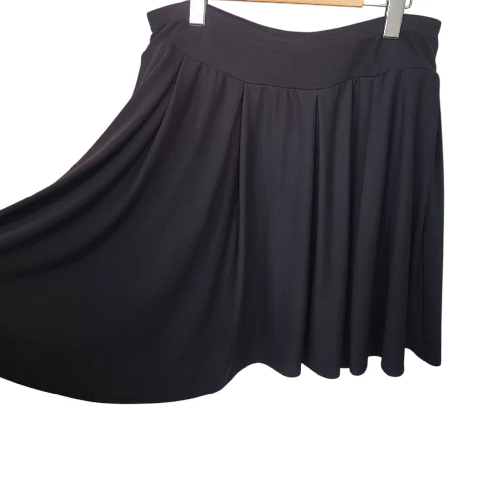 Black Pleated Skirt Balletcore Sporty Tennis Girlie Flared Women’s L/XL - Picture 4 of 12